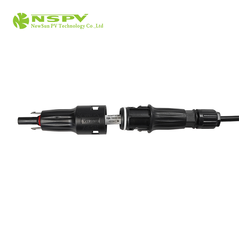 IP68 Waterproof Solar Fuse Connector 1500VDC 50A Cable Female Type