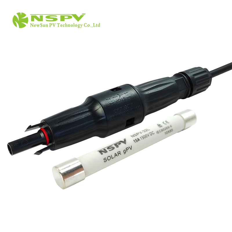 Ip68 Waterproof Solar Fuse Connector 1500vdc 50a Cable Female Type