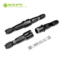 IP68 Waterproof Solar Fuse Connector 1500VDC 50A Dual Cable Type
