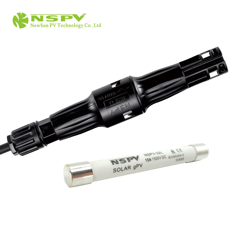 IP68 Waterproof Solar Fuse Connector 1500VDC 50A Cable Male Type