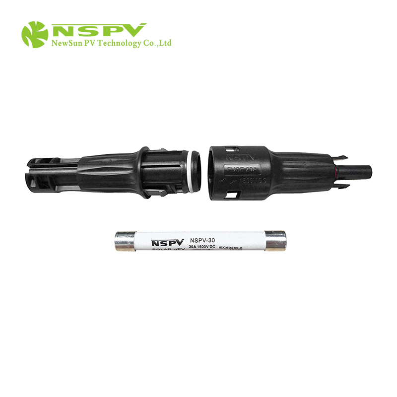 IP68 Waterproof Solar Fuse Connectors 1500VDC 50A Male And Female Type