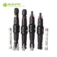 IP68 Waterproof Solar Fuse Connector 1500VDC 50A Four Types