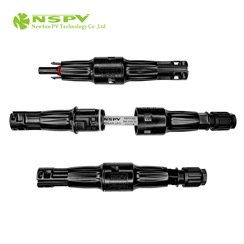 IP68 Waterproof Solar Fuse Connector 1500VDC 50A Four Types