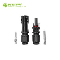 Pv Solar Connector 1500vdc 60a Ip68 Waterproof Cable Connector - Ppe Insulation, Rated Voltage 1500vdc, Suitable For 4/6sqmm Cable, Tuv Certified