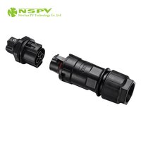 NSPV 50A Solar 500V AC Connector 3 Pole Panel Type Female Connector