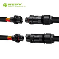 NSPV 50A Solar 500V AC Connector 3 Pole Panel Type Female Connector