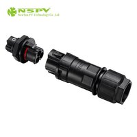 NSPV Solar AC Connector 3 Pole Panel Type Male Connector