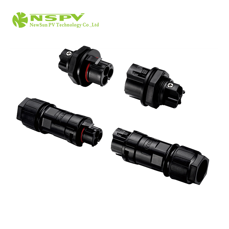 NSPV Solar AC Connector 3 Pole Panel Type Male Connector