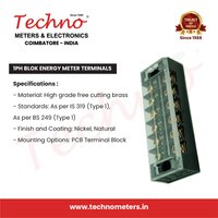 TECHNO 1ph Block Energy Meter Terminals