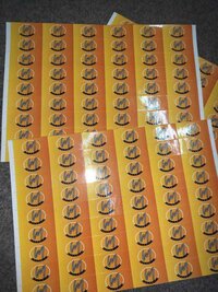 Printed Label Sticker - Color: Multi