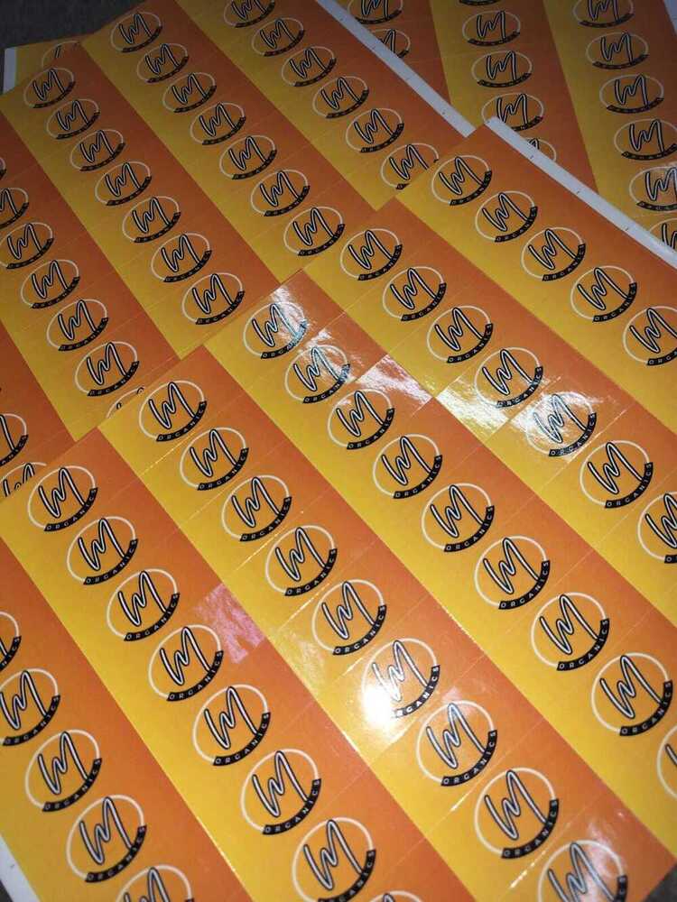 Printed Label Sticker - Color: Multi