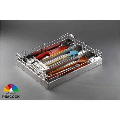 Stainless Steel Cutlery Basket - Shape: Rectangular