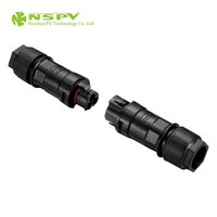 NSPV Solar AC Connector 3 Pole Cable Type Male Connector