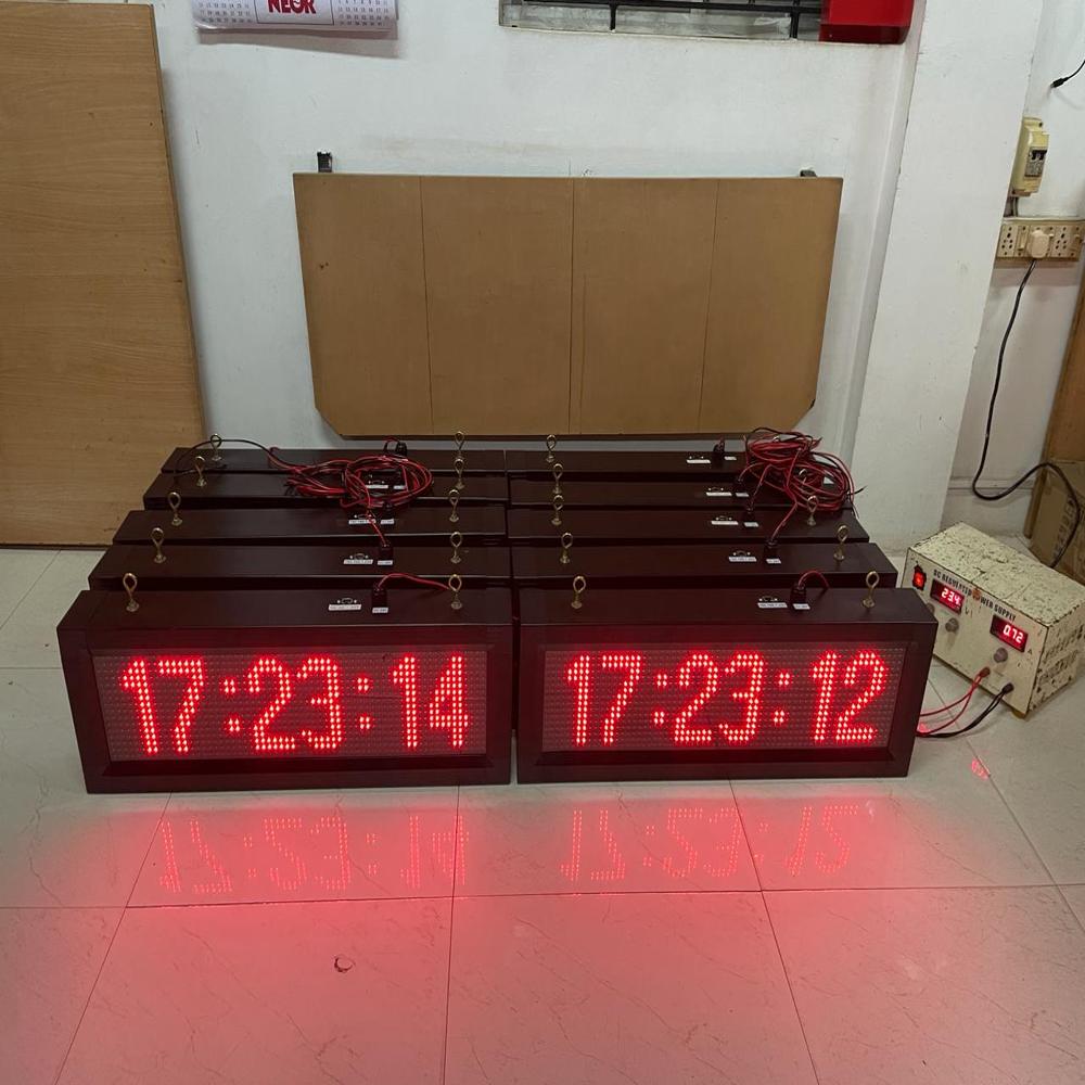 LED INDUSTRIAL LAN DIGITAL CLOCK - 12 MODEL
