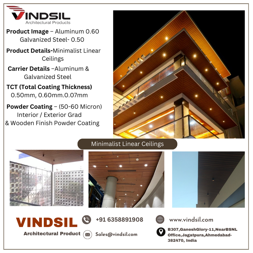 minimalist linear ceiling