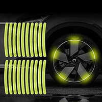 Bike And Car Rim Sticker - Color: Green