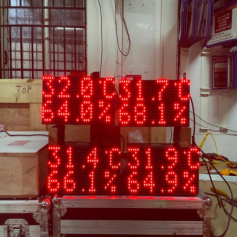 LED ECON Temperature and Humidity Display Board