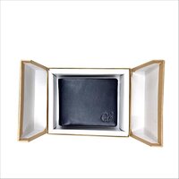 Bifold Leather Wallet For Men, Genuine Leather Wallets For Men With 6card Slot Minimalist Slim Purse (blue)