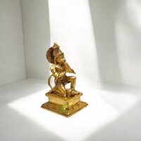 Premium Brass Ram Darbar Statue | Ideal for Gifting & Worship | Ram Darbar Brass Idol ( Yellow, 18 inch)
