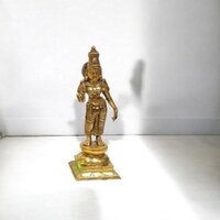 Premium Brass Ram Darbar Statue | Ideal for Gifting & Worship | Ram Darbar Brass Idol ( Yellow, 18 inch)