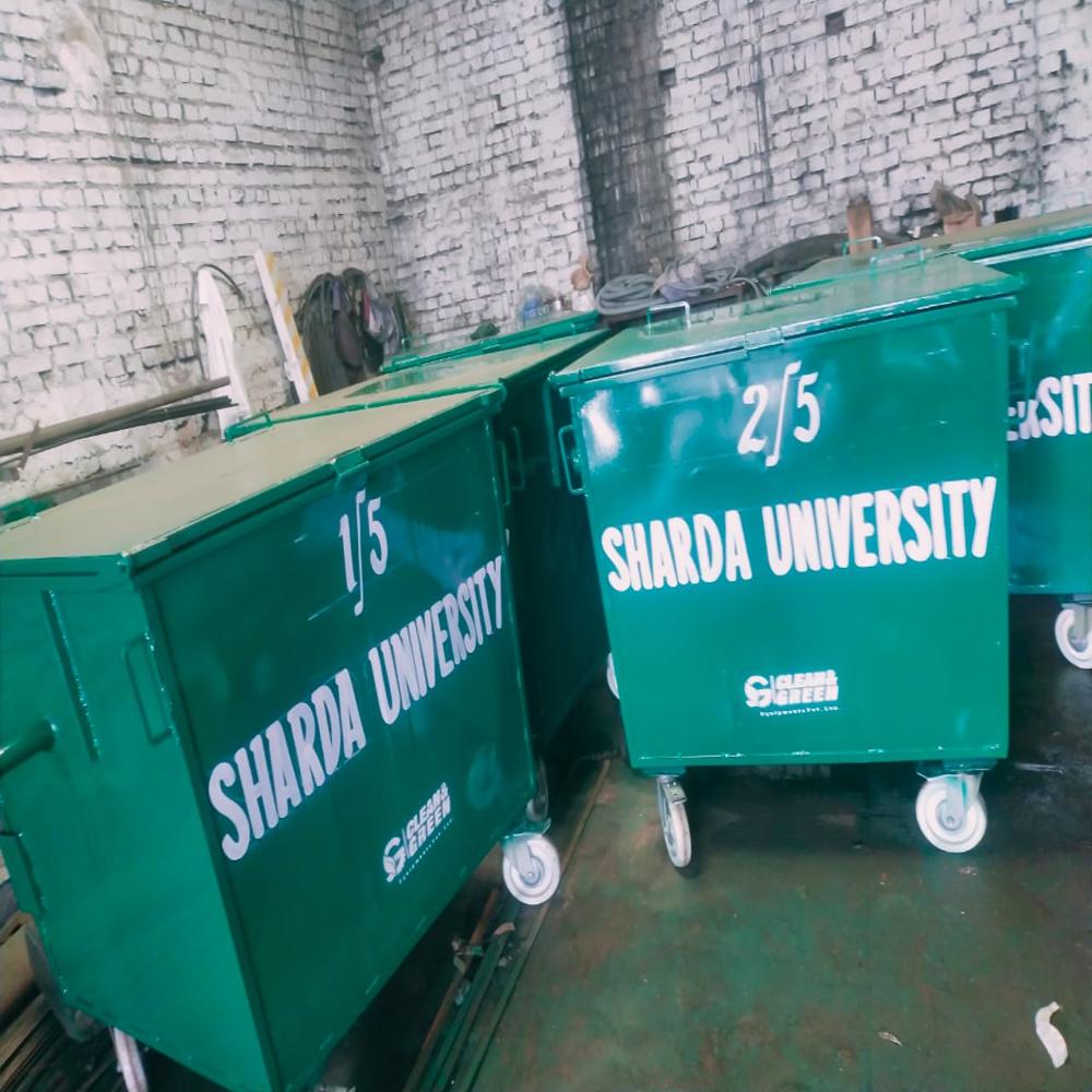 1100 Ltr Capacity M.s Wheeled Dustbin - Application: Housekeeping Services