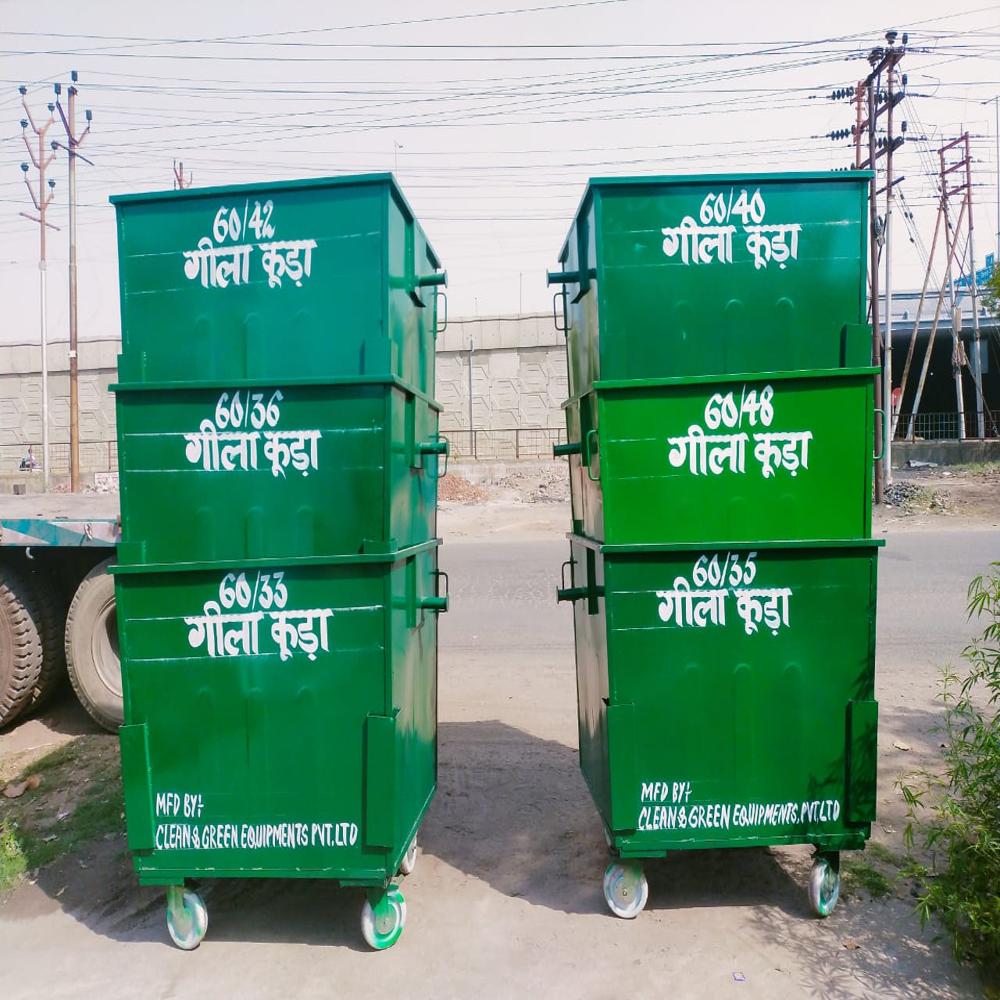 1100 Ltr Capacity M.S Wheeled Dustbin