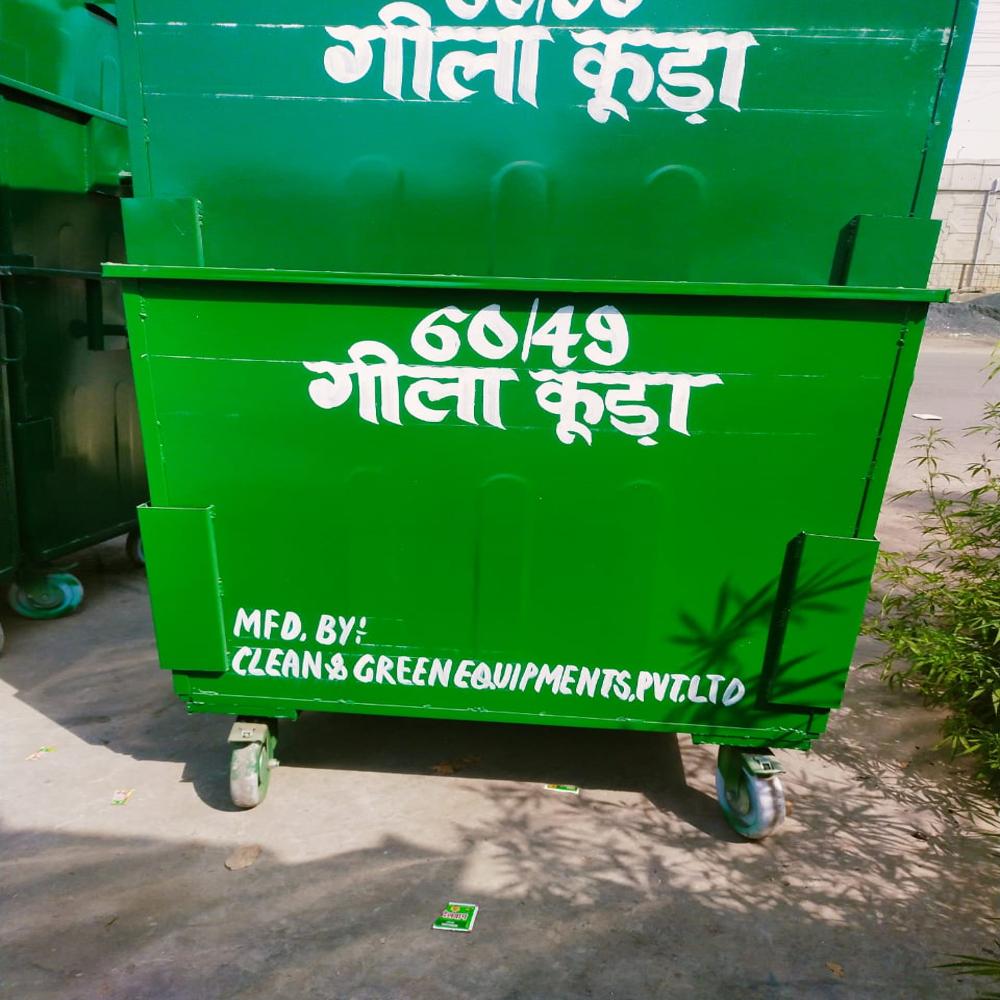 1100 Ltr Capacity M.S Wheeled Dustbin