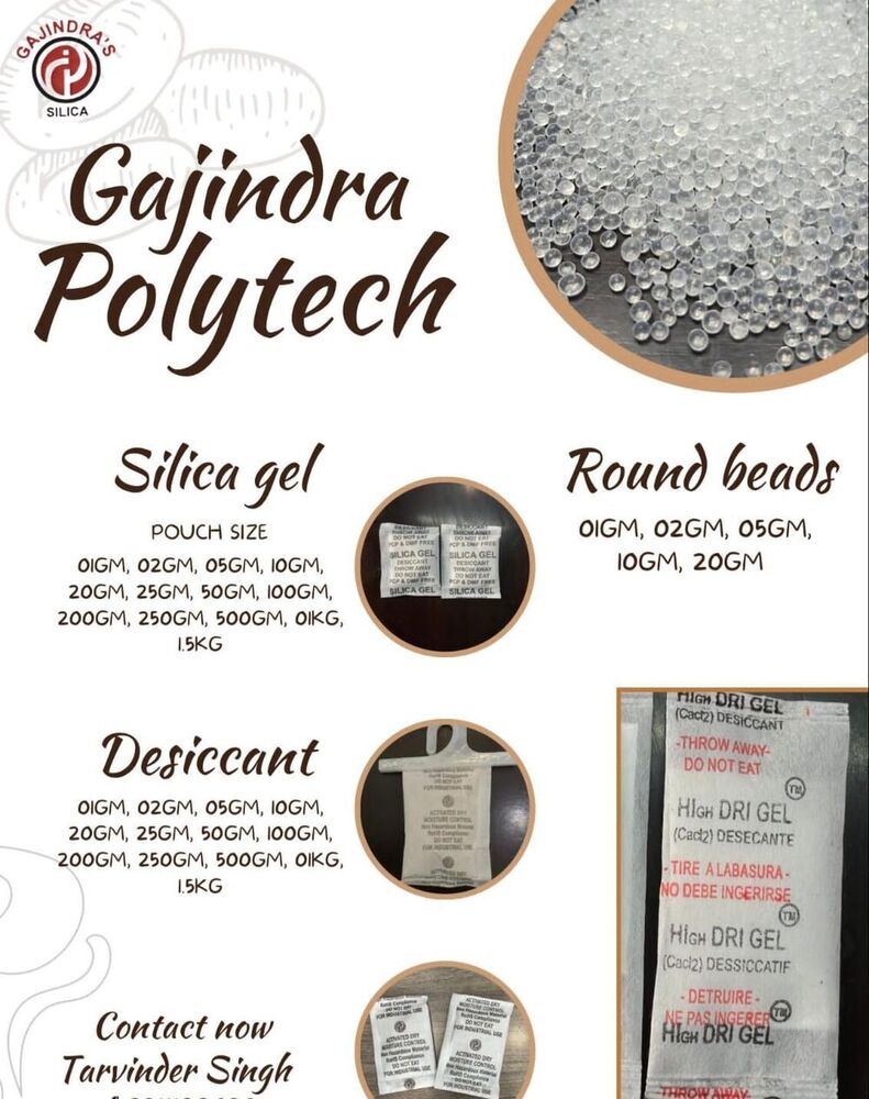 White Non-Toxic, Reusable, Odorless Silica Gel Crystals