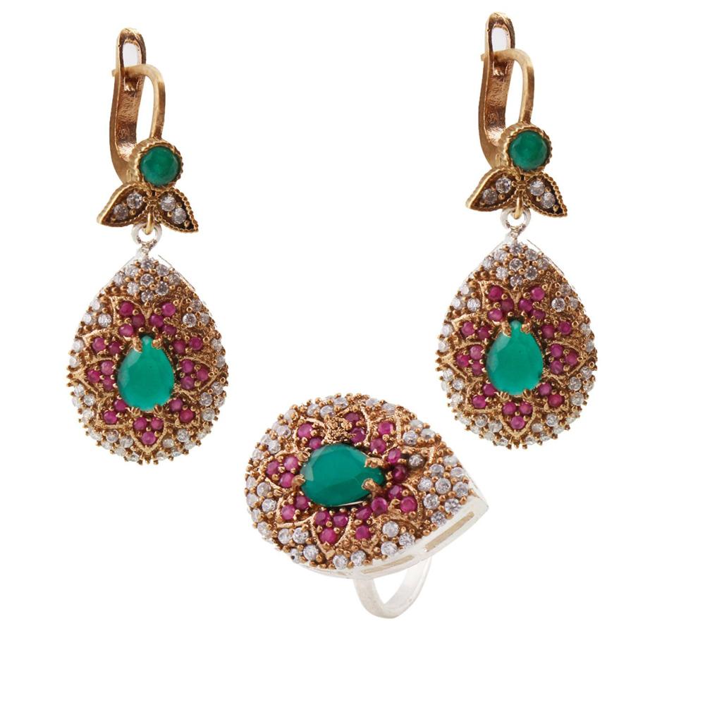 Antique Jewellery 4 Pc Pendant Set - Gender: Women
