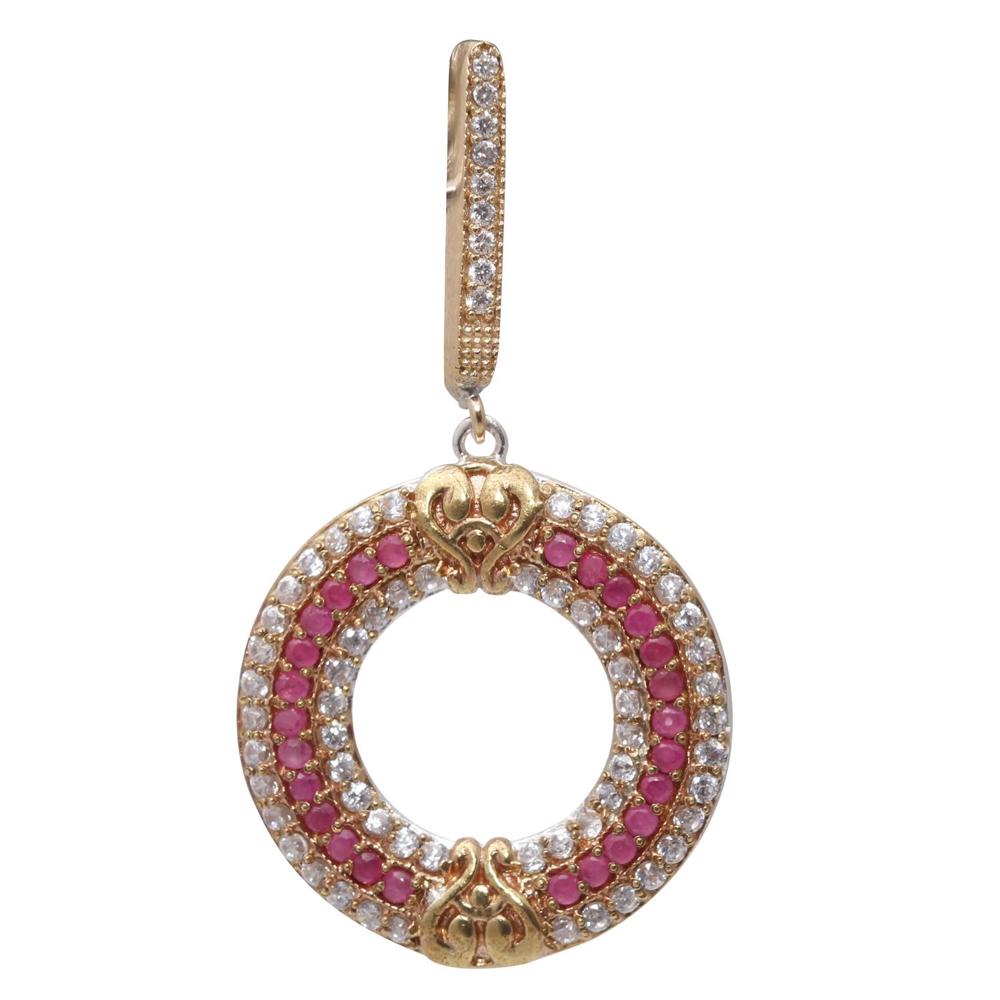 Turkish Ruby Pendant Set - Gender: Women