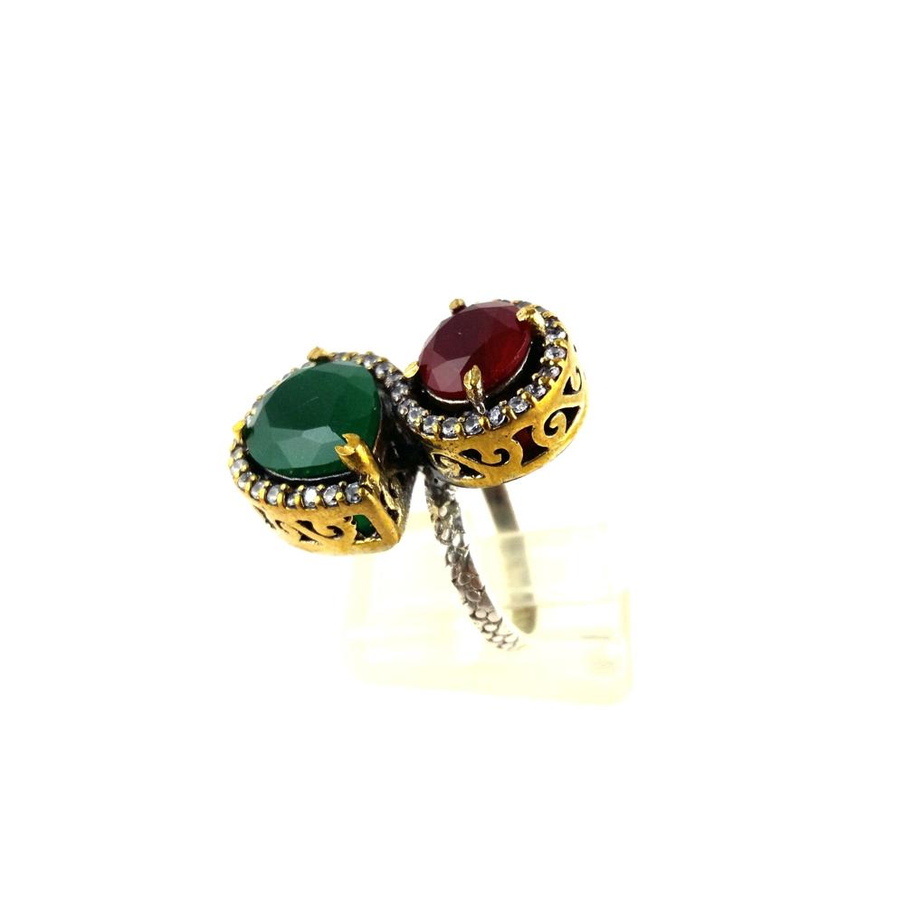 S Shape Ring - Color: Multicolor