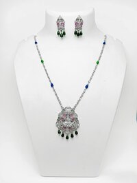 Silver 92.5 Sunera Necklace set