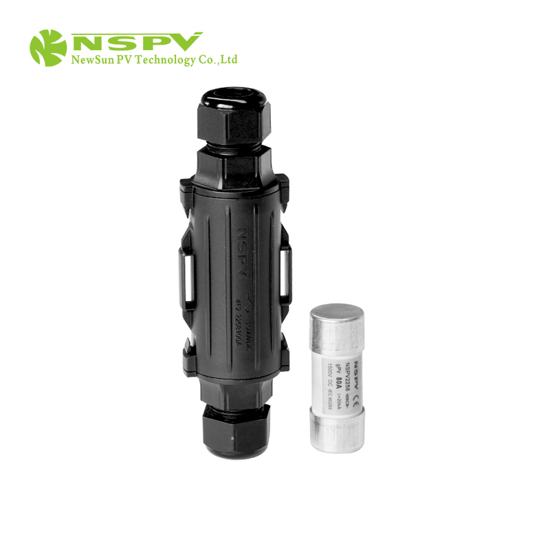 Solar Fuse Connectors 1500VDC With Inline Fuse 100A Two Cable