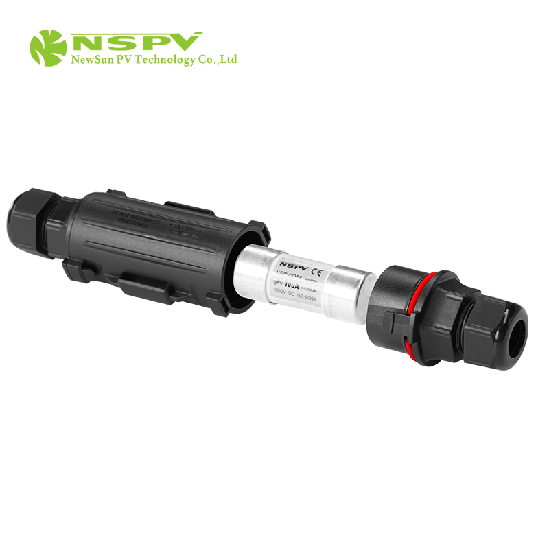 Solar Fuse Connectors 1500vdc With Inline Fuse 100a Two Cable