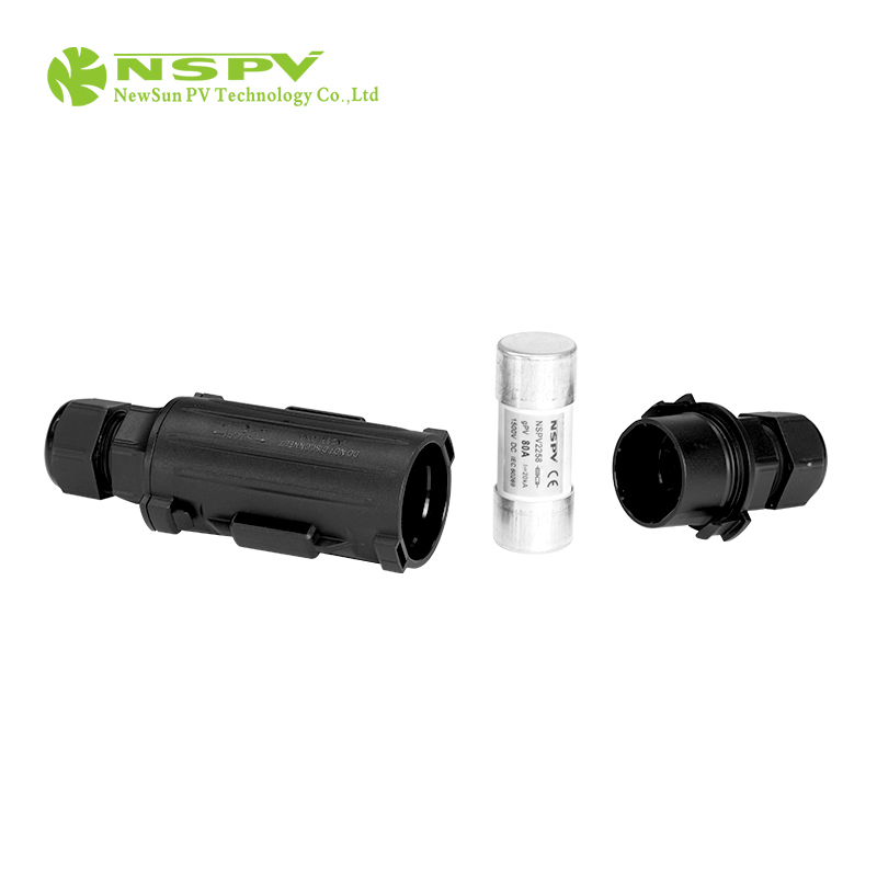 Solar Fuse Connectors 1500vdc With Inline Fuse 100a Two Cable
