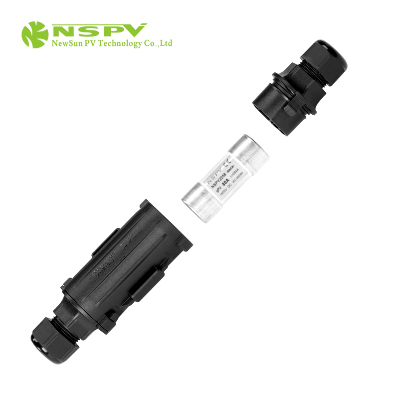 Solar Fuse Connectors 1500vdc With Inline Fuse 100a Two Cable