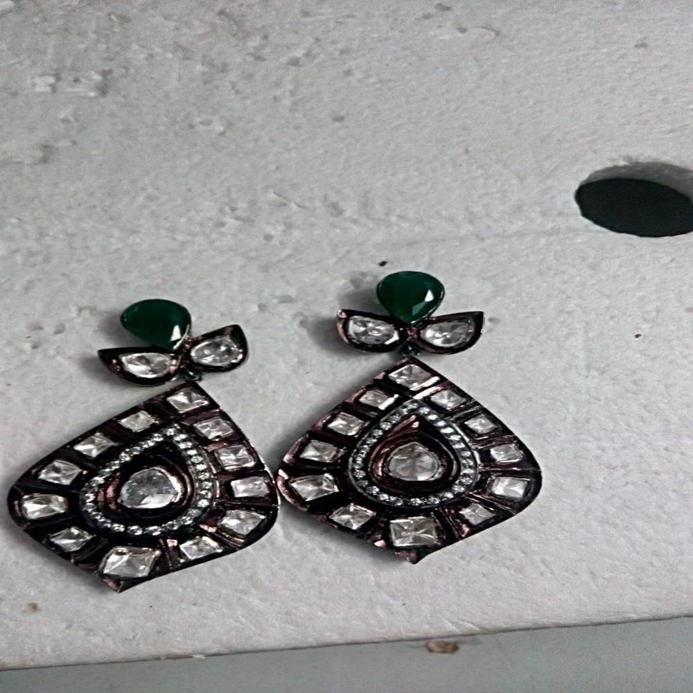 Style Polki Earring - Color: Multicolor