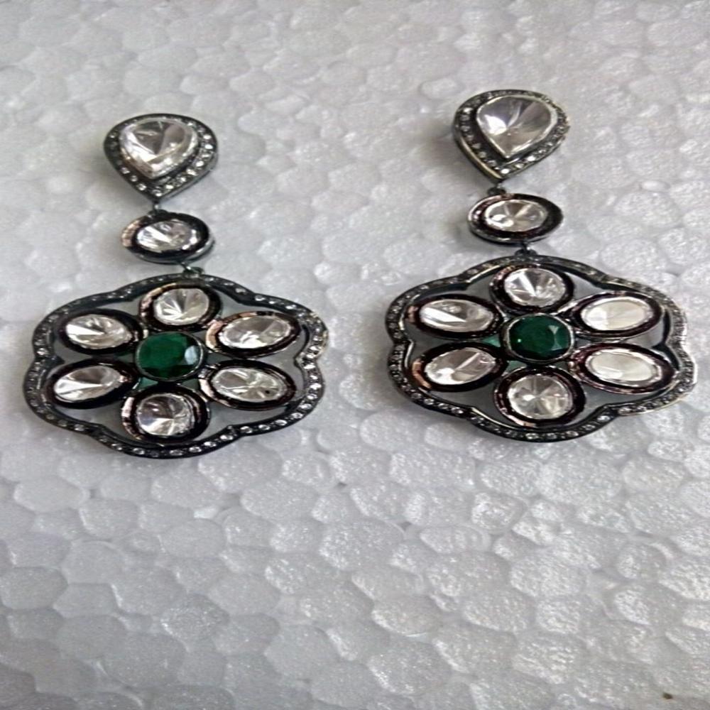 Antique Style Polki Earring