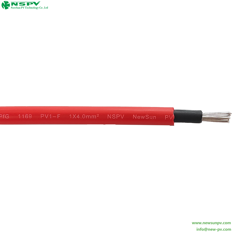TUV Certified Solar Cable PV1-F 1000V XLPO PV Cable 1.5/2.5/4/6/10/16mm 1500V