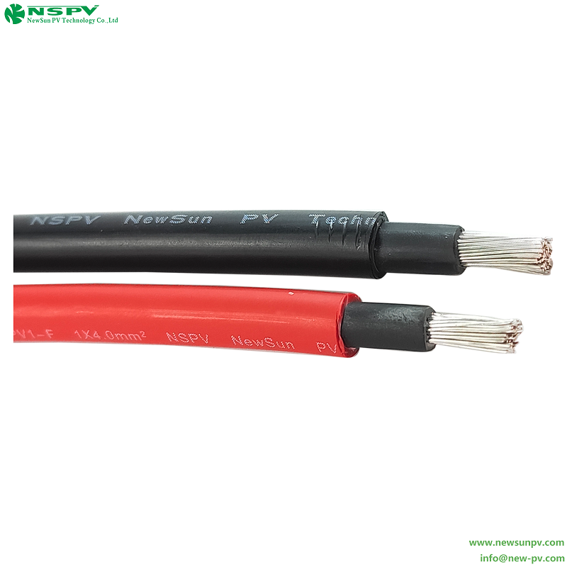 TUV Certified Solar Cable PV1-F 1000V XLPO PV Cable 1.5/2.5/4/6/10/16mm 1500V