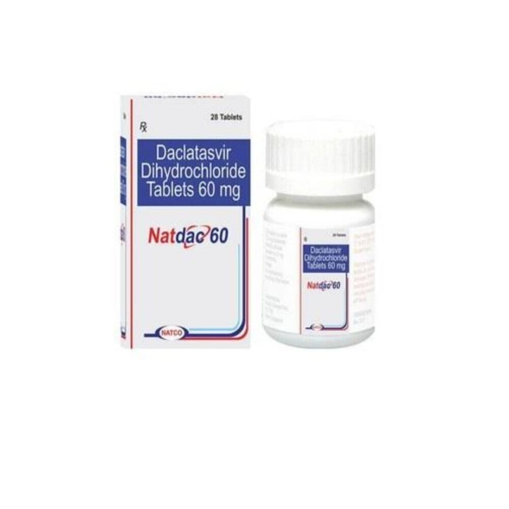 Natdac - 60 Mg Daclatasvir Tablets | Reliable Treatment For Chronic Hcv, Store In Cool & Dry Place