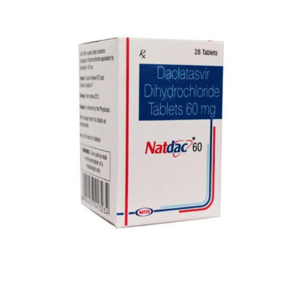 Natdac - 60 Mg Daclatasvir Tablets | Reliable Treatment For Chronic Hcv, Store In Cool & Dry Place