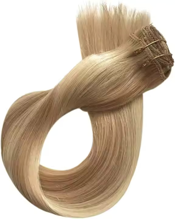 22inch Blonde Highlights Long Straight Remy Weft Human Hair Extension Bundle