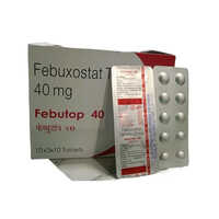 40mg Febuxostat Tablets - Pack Of 10 X 10 Strips | Easy-to-swallow Tablets, General Medicines For Adults, Store In Cool Place