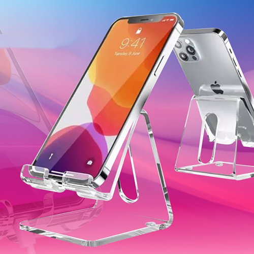 Crystal Clear And Attractive Mobile Stand