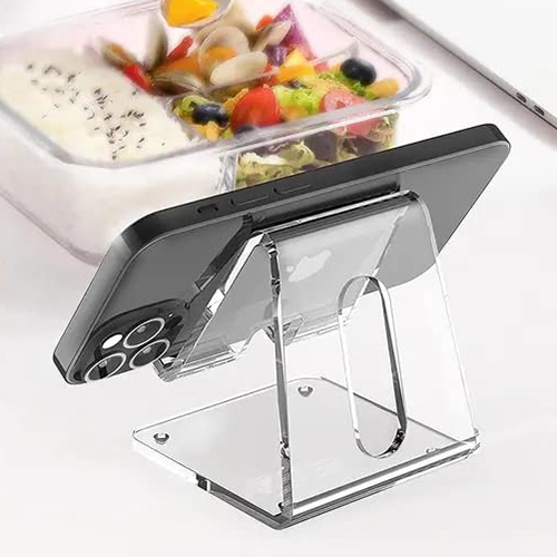 Crystal Clear And Attractive Mobile Stand - Body Material: Acrylic