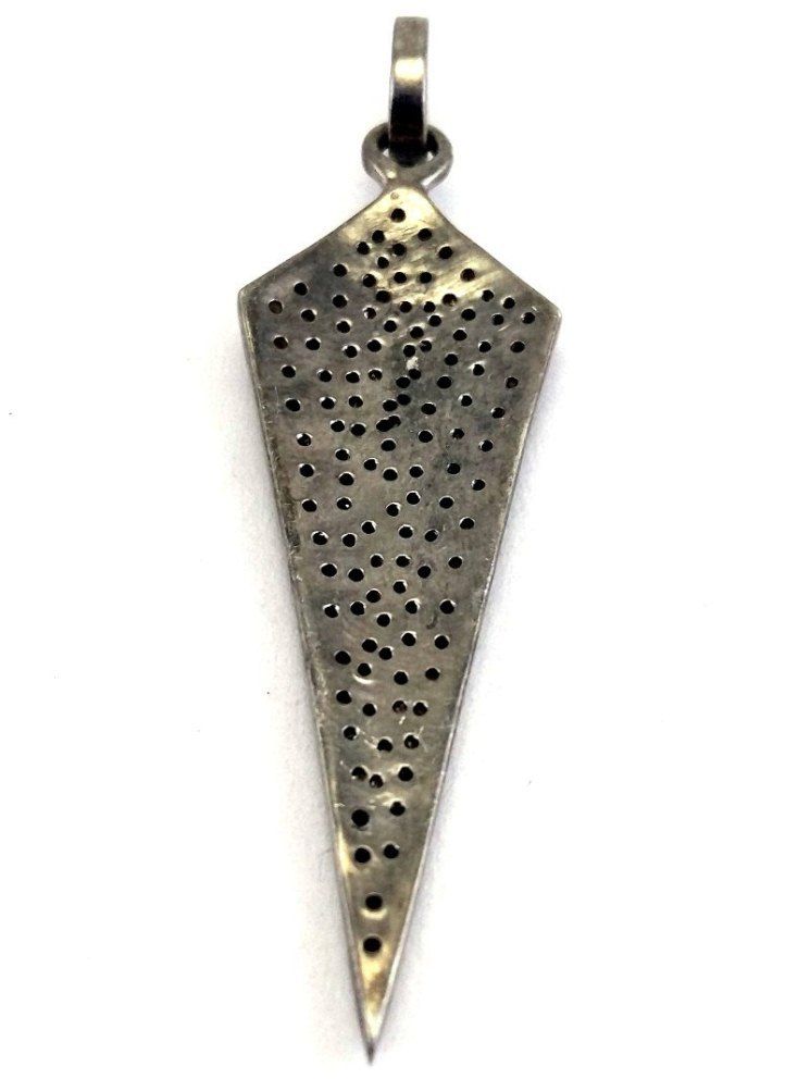Silver Diamond Sword Charm