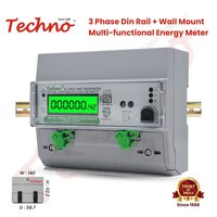 Three Phase Din Rail Energy Meter
