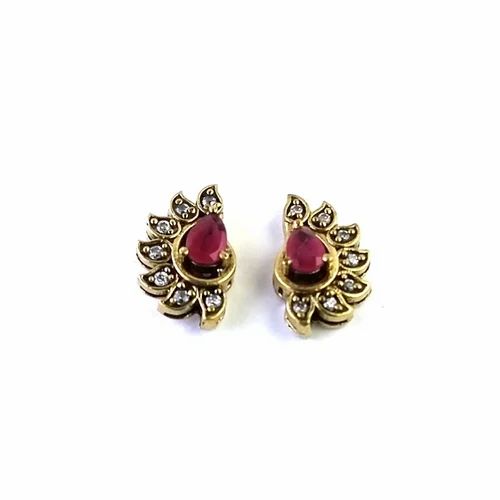 Green Stone Stud