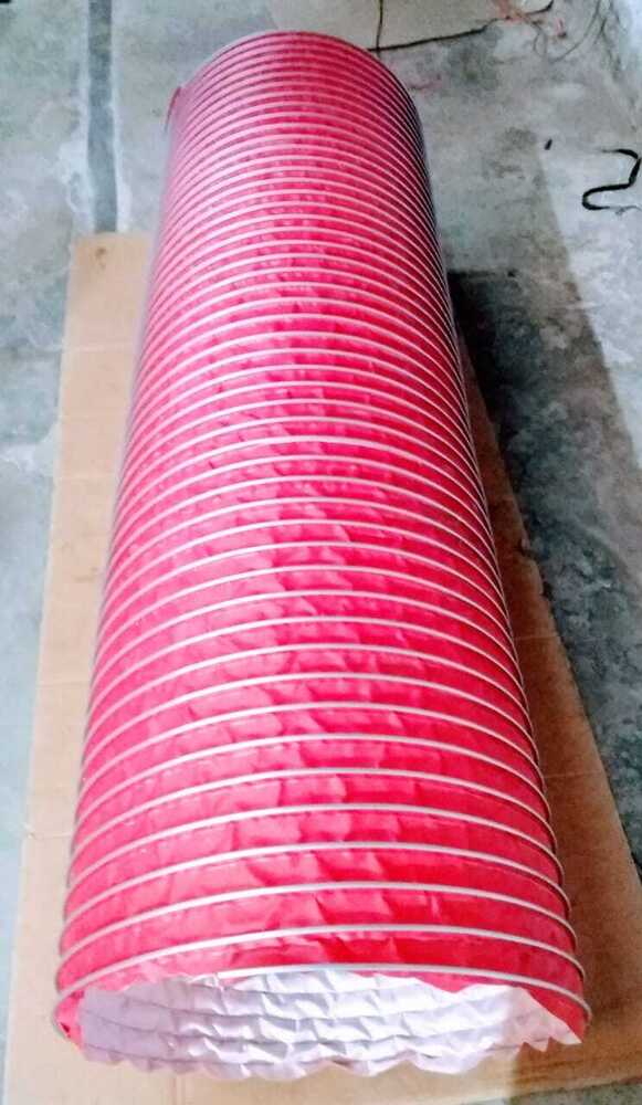 Silicone Clip Hose - 100mm To 600mm Dia, 5 Mtr Length, Red | Temperature Range: -20â°c To 250â°c, Lightweight, Air Flow Optimized, Versatile For Blowers And Exhaust Applications